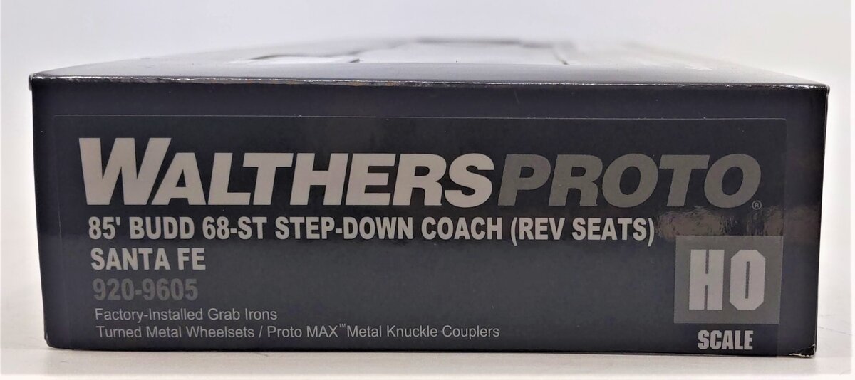 Walthers 920-9605 HO Atchison Topeka Santa Fe 85' Budd 68-Seat Step-Down Coach