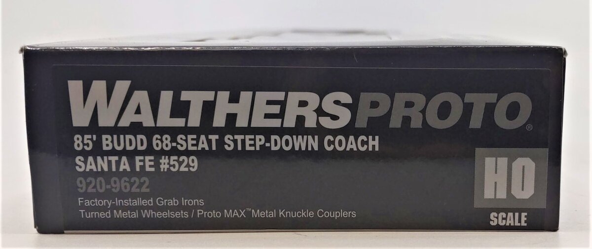 Walthers 920-9622 HO Atchison Topeka Santa Fe 85' Budd 68-Seat Coach #529