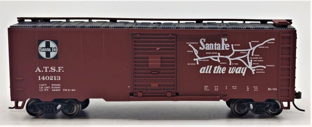Bachmann 16502 HO Scale Santa Fe Map Scout 40' Box Car #140213