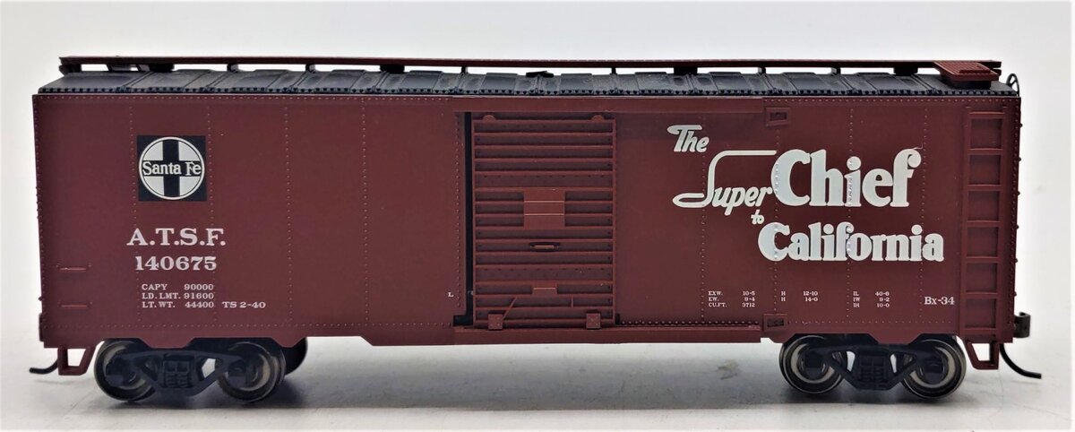 Bachmann 16501 HO Santa Fe Map Super Chief 40' Box Car
