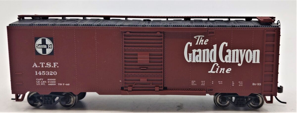 Bachmann 16503 HO Santa Fe Map Grand Canyon 40' Box Car