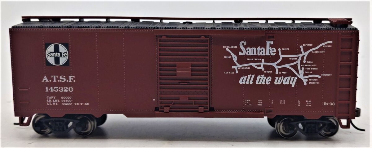 Bachmann 16503 HO Santa Fe Map Grand Canyon 40' Box Car – Trainz