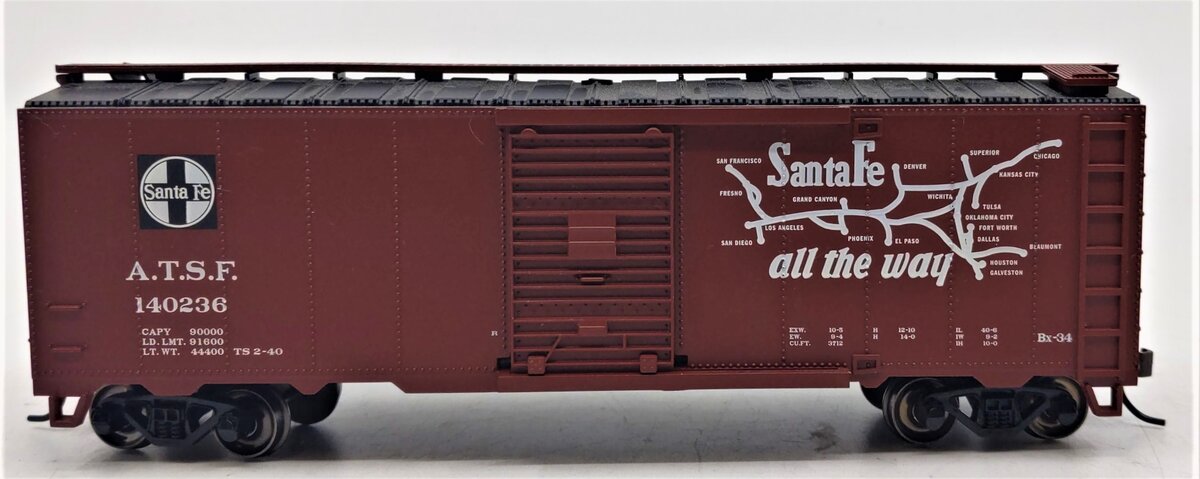 Bachmann 16504 HO Santa Fe Map El Capitan 40' Box Car