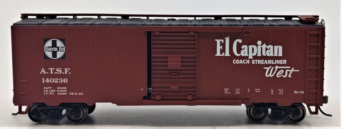 Bachmann 16504 HO Santa Fe Map El Capitan 40' Box Car
