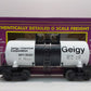 MTH 20-96015 O Gauge Geigy 8,000 Gallon Tank Car #88383