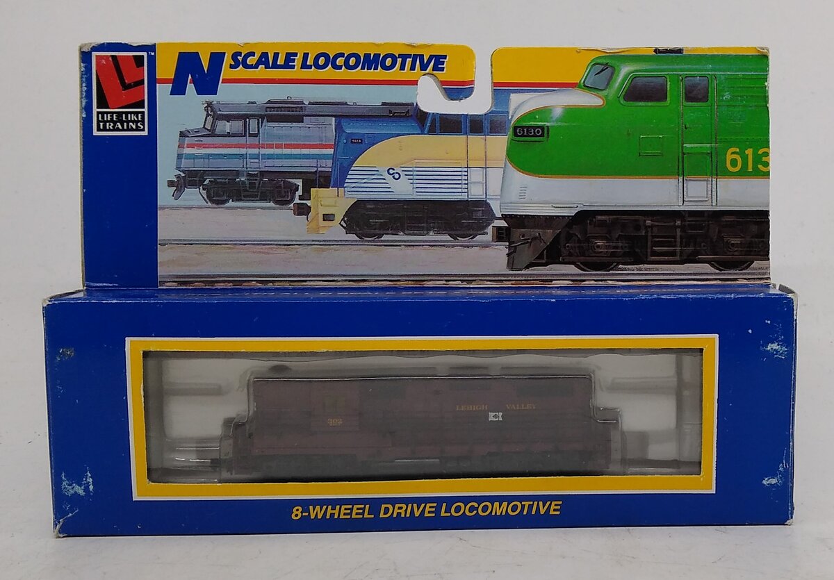 Life Like 7129 N Scale Lehigh Valley GP-18 Diesel Locomotive #302