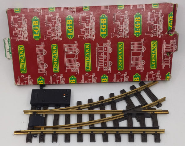 LGB 1215 G Scale Brass Left Hand Electric Switch/Turnout – Trainz
