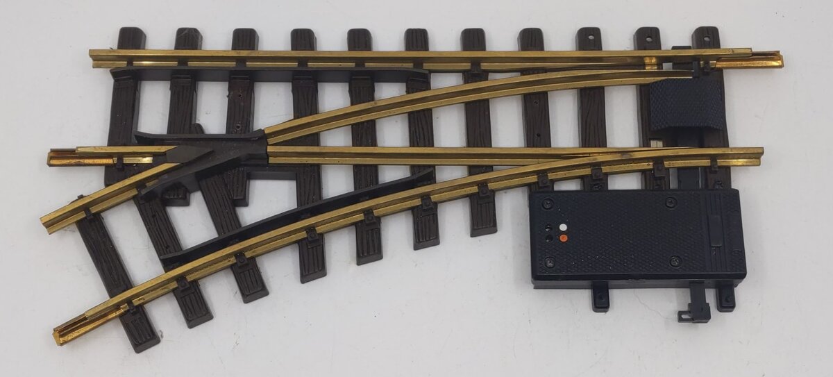 LGB 1215 G Scale Brass Left Hand Electric Switch/Turnout