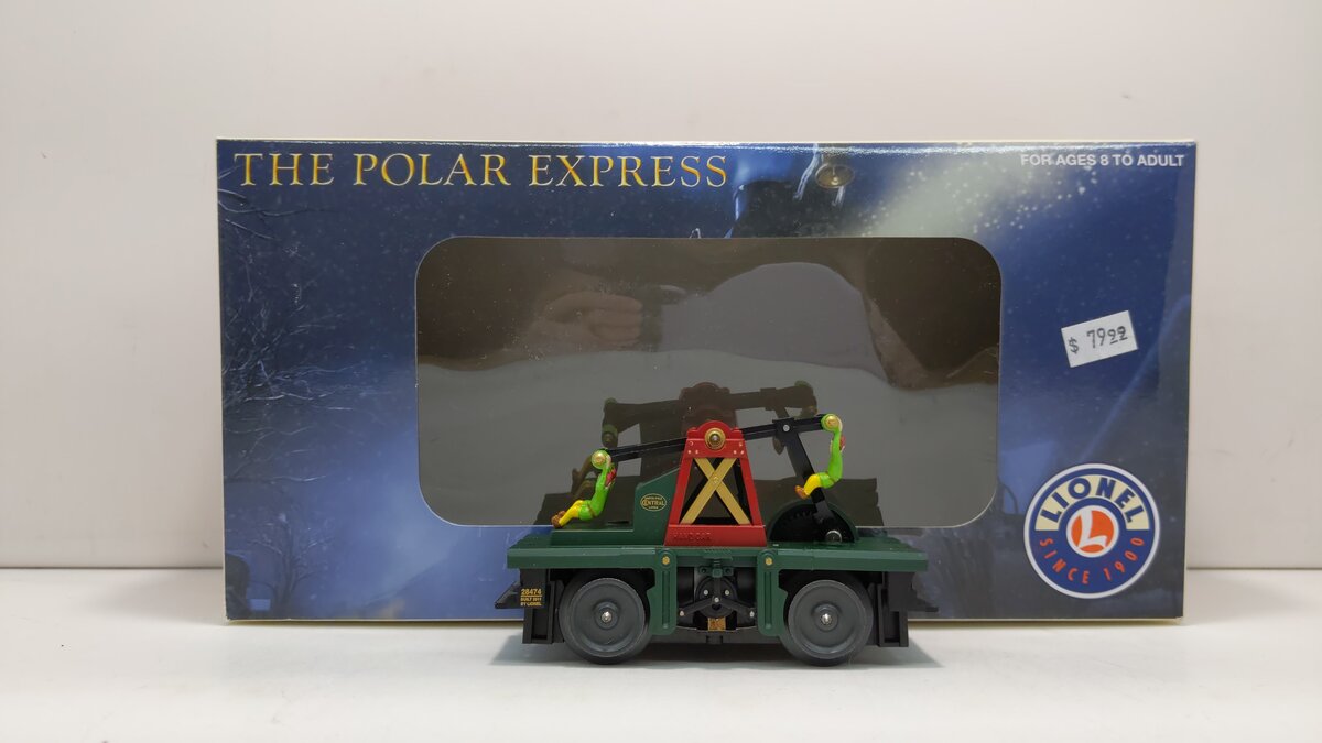 Lionel 6-28474 O North Pole Central Elf Handcar