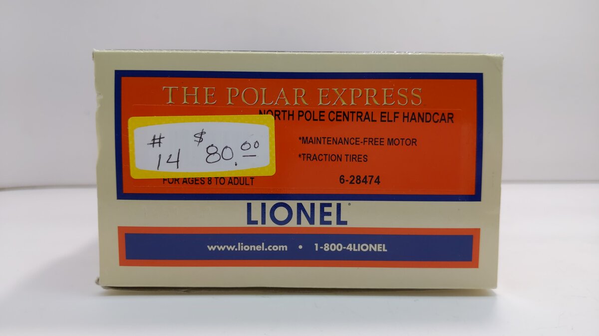 Lionel 6-28474 O North Pole Central Elf Handcar