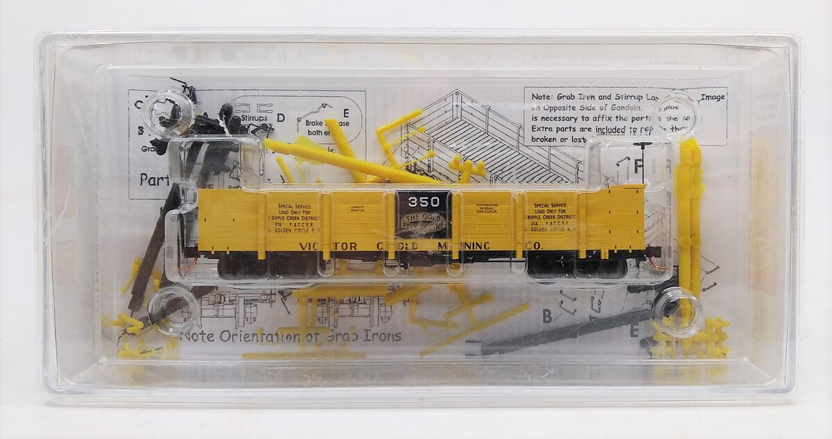 Micro-Trains 86000070 HOn3 Victor Gold Mining Co 30' Gondola #350