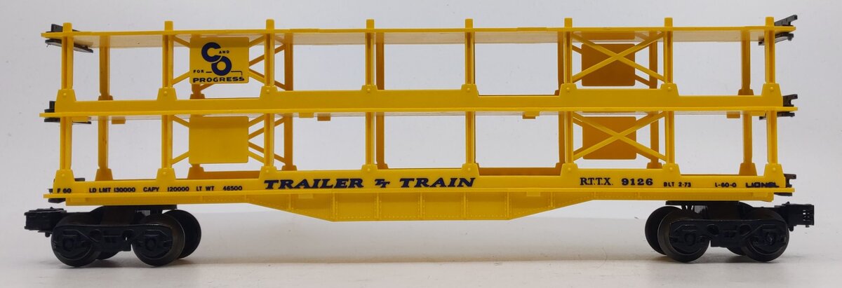 Lionel 6-9126 O Gauge Chesapeake and Ohio Auto Carrier