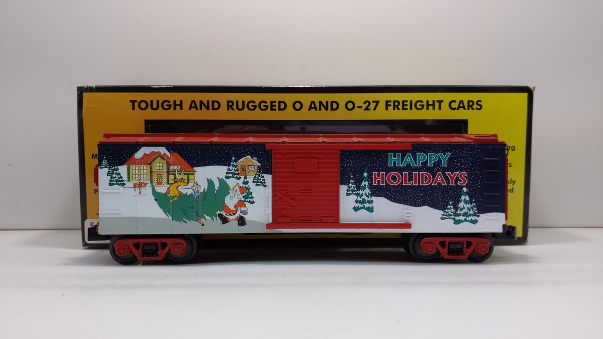 MTH 30-74605 O Gauge Happy Holidays Boxcar