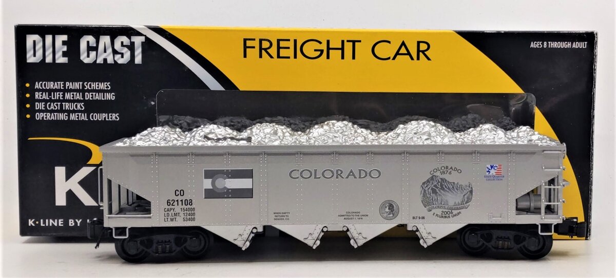 K-Line 6-21108 Colorado State Quarter Hopper Bank
