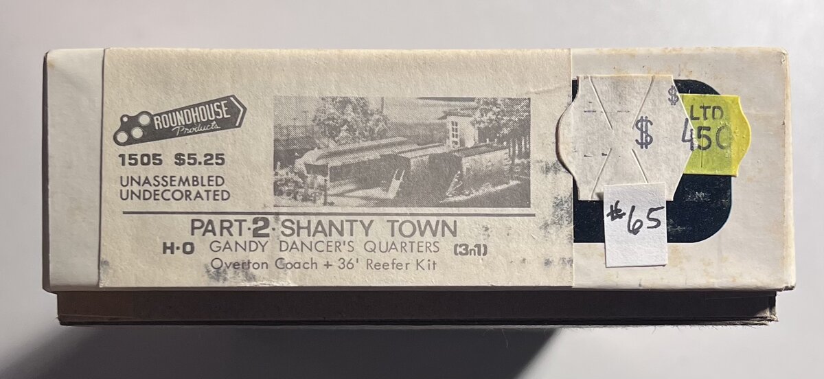 Roundhouse 1505 HO Scale Part 2 Shanty Town 3-in-1 Kit