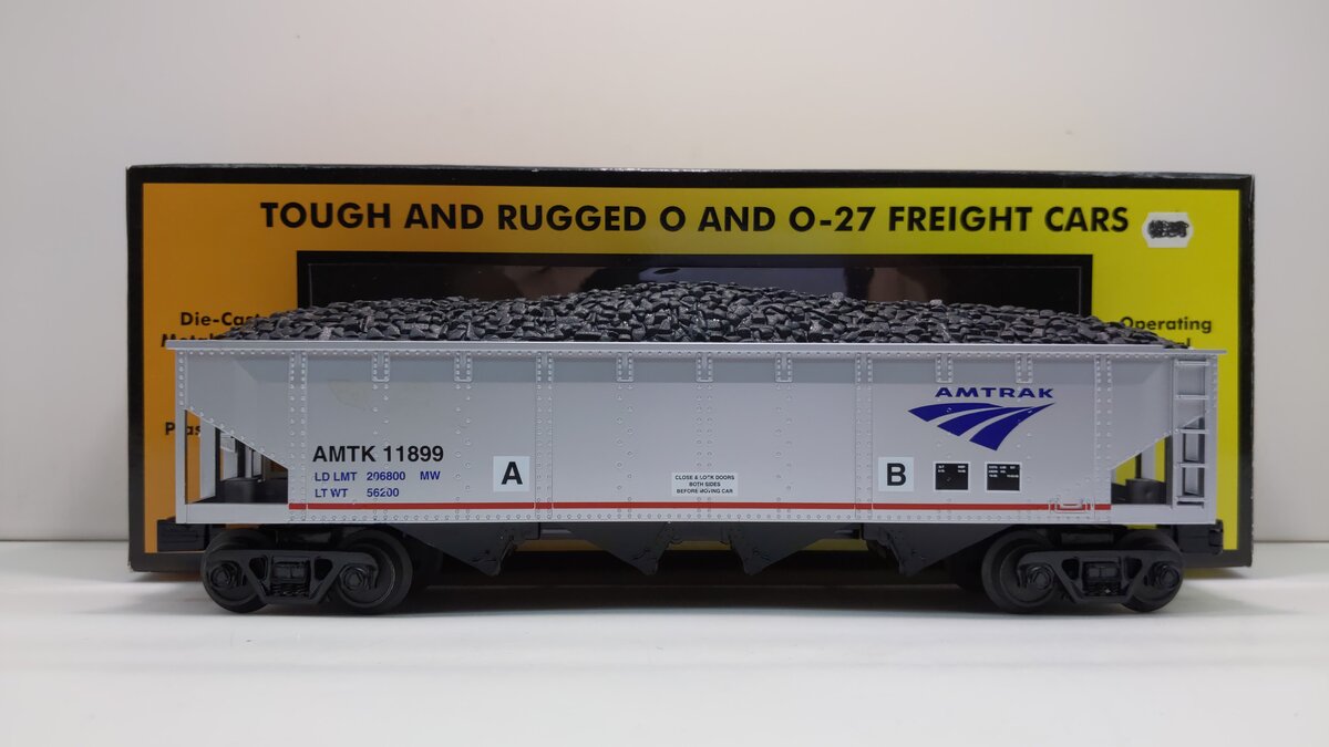 MTH 30-75414 O Amtrak 4-Bay Hopper Car #11899