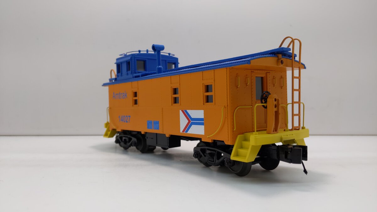 MTH 30-77220 O Amtrak RailKing Offset Steel Caboose Car #14027