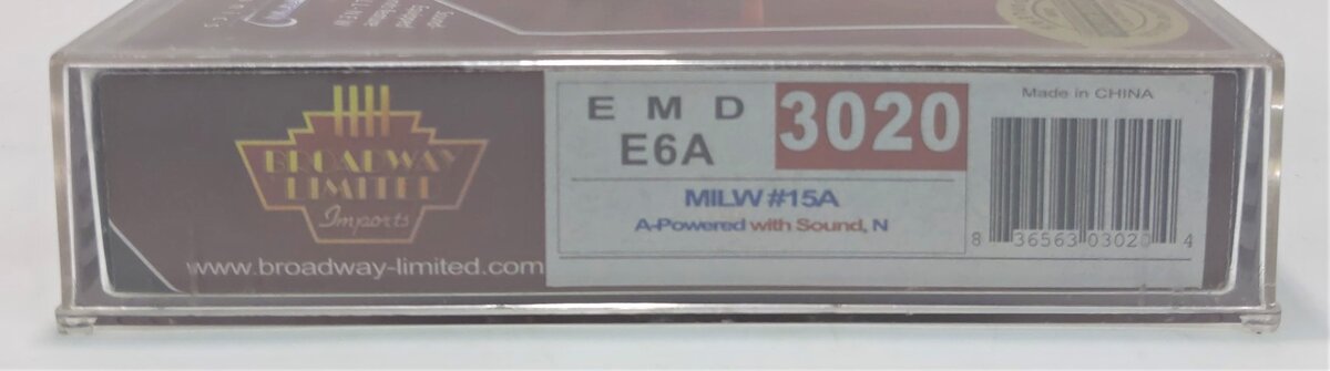 Broadway Limited 3020 N Milwaukee Road EMD E6A Paragon2™ #15A