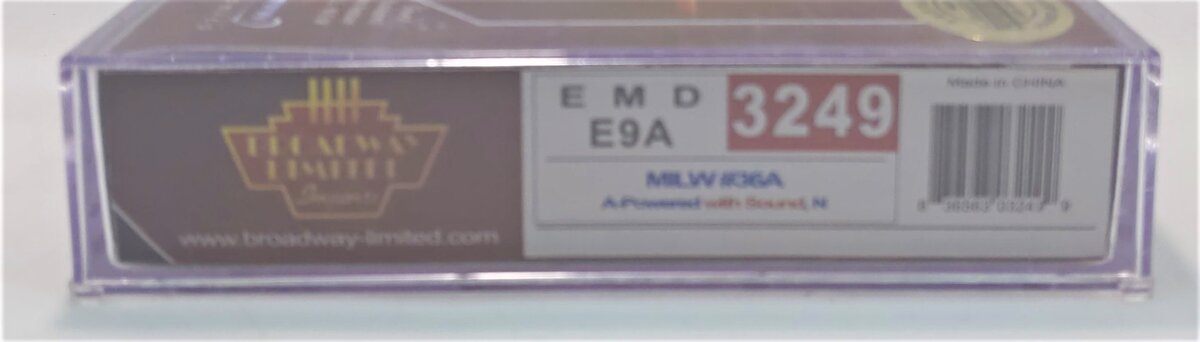 Broadway Limited 3249 N Milwaukee Road EMD E9A Diesel Locomotive #36A w/DCC