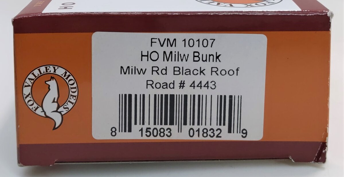 Fox Valley Models 10107 HO The Milwaukee Road Bunk Coach #4443