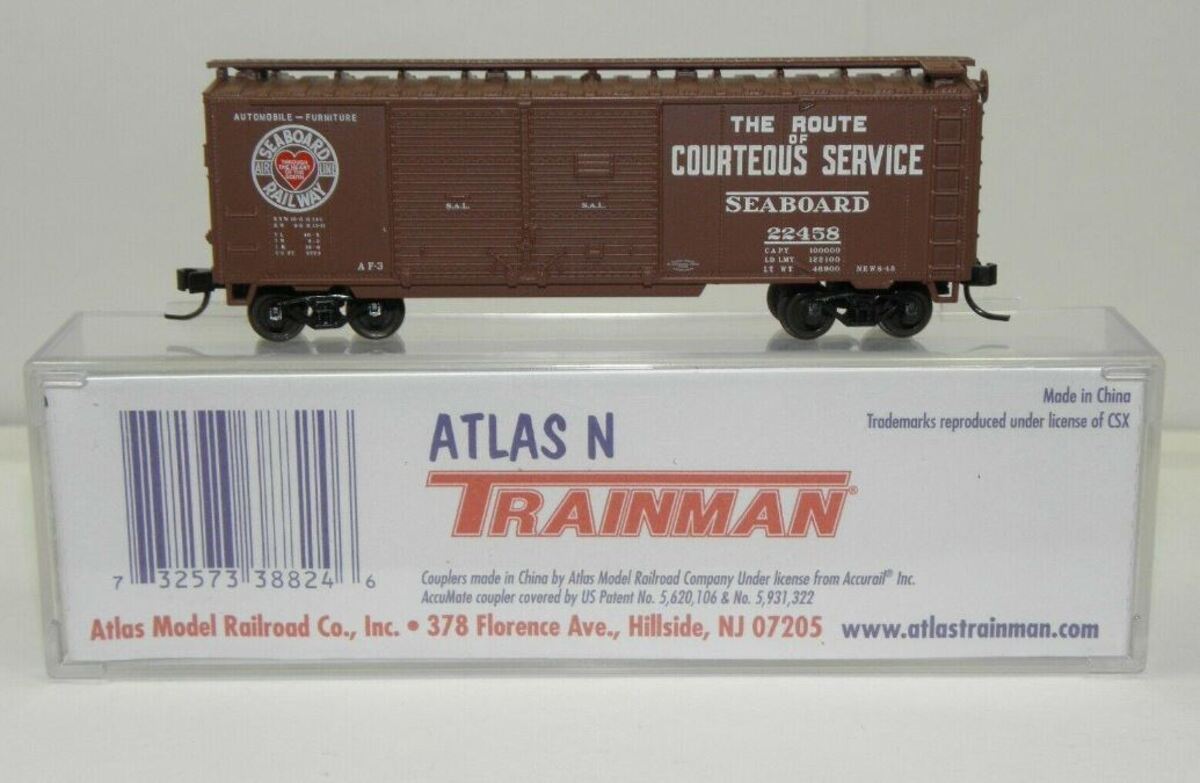 Atlas 38824 N Scale SAL 40' DD Boxcar #22458