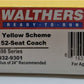 Walthers 932-9301 HO Scale Milwaukee Road 52-Seat Passenger Coach