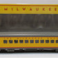 Walthers 932-9281 HO Scale Milwaukee Road Hiawatha Yellow 52-Seat Coach
