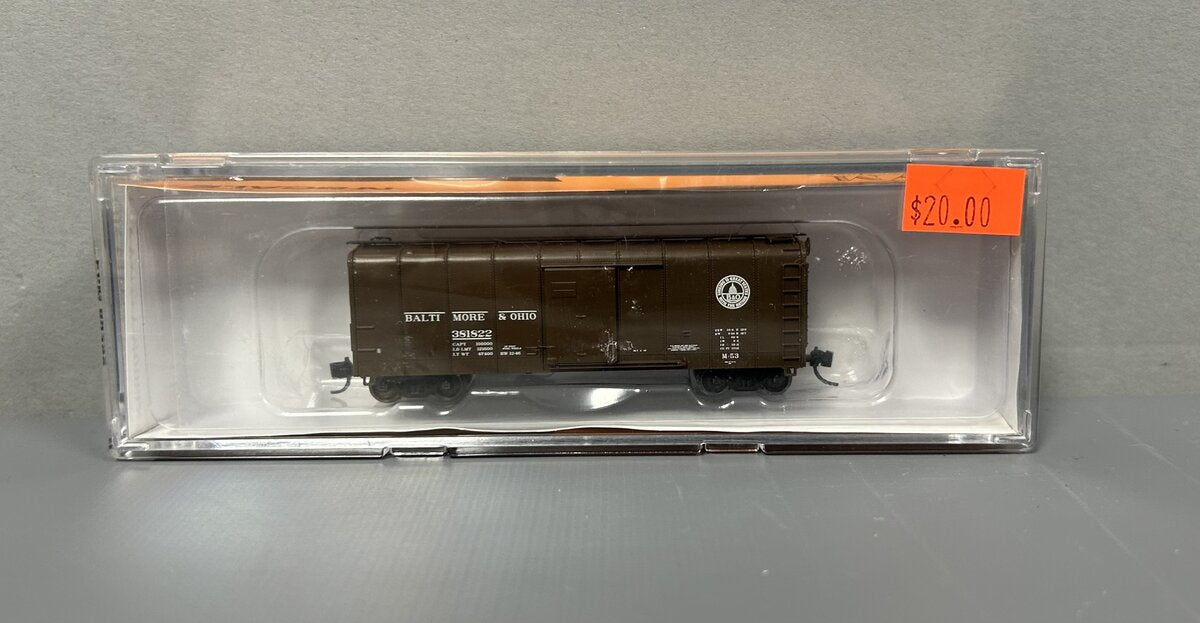 Fox Valley Models 90306 N Scale B&O Wagontop Box Car #381822