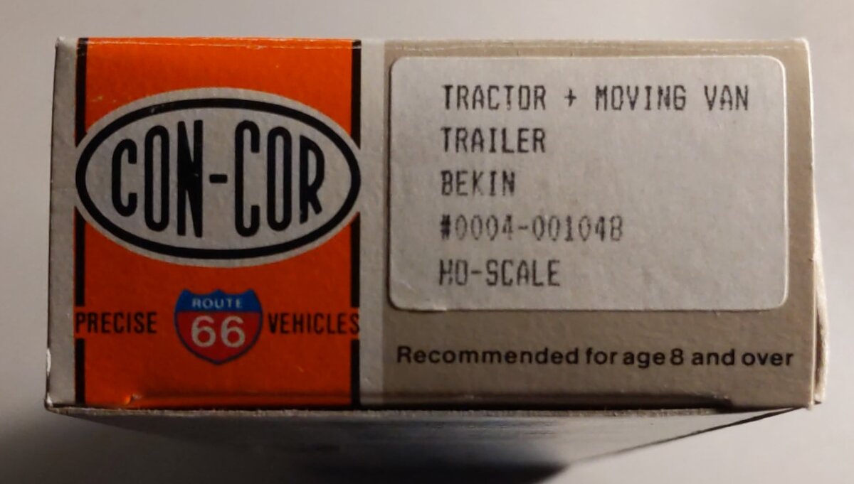 Con-Cor 0004-001048 HO Scale Bekins Tractor Trailer