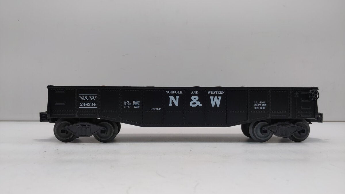 Williams 47208 O Norfolk & Western Gondola with 6 Wooden Barrels
