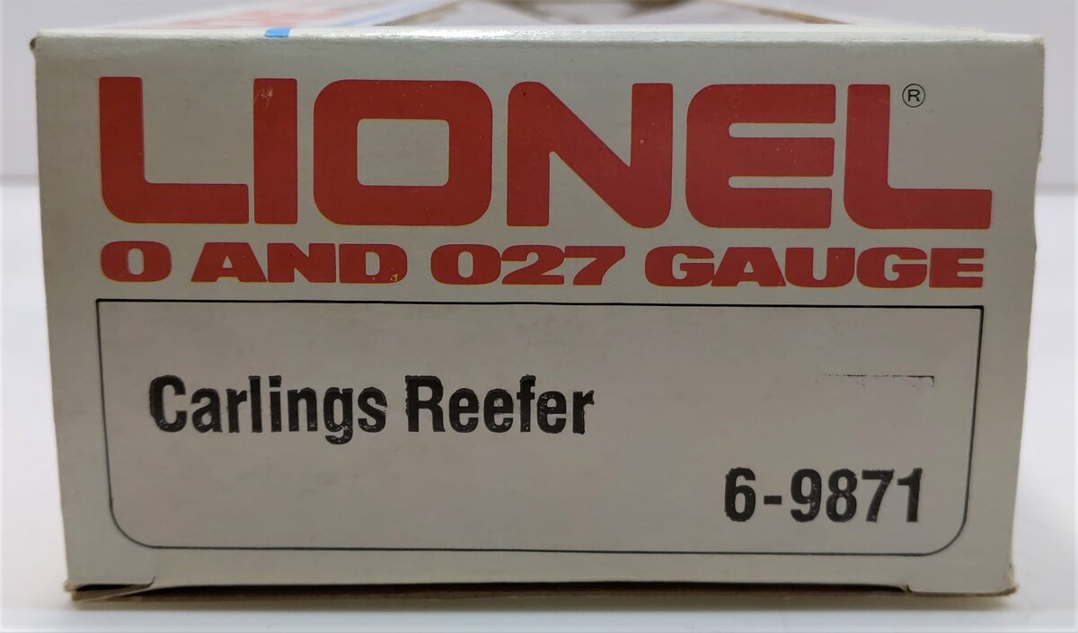 Lionel 6-9871 O Gauge Carling Black Label Beer Billboard Reefer Car