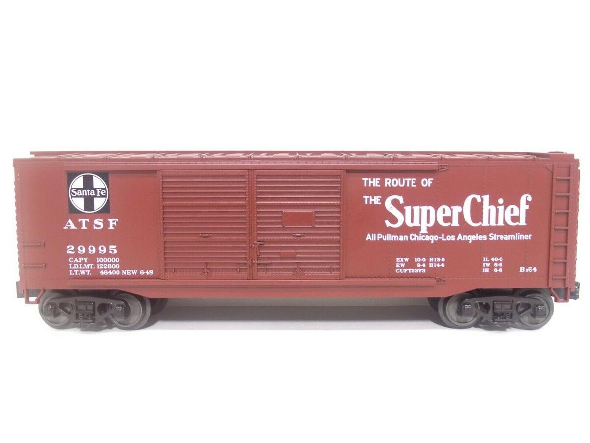 MTH 30-74809 O Santa Fe RailKing 40' Double Door Box Car #29995