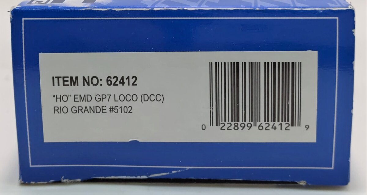 Bachmann 62412 HO Denver & Rio Grande Western EMD GP7 Diesel Loco #5102 w/ DCC