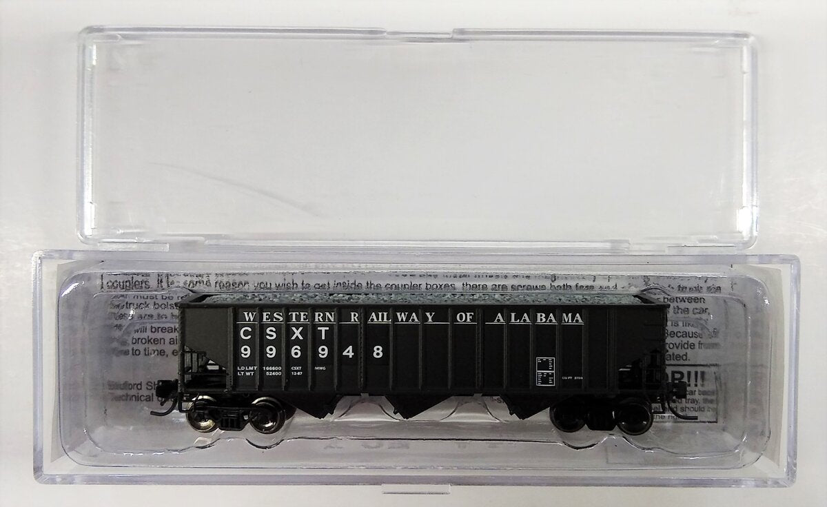 Bluford Shops 14401 N WRA CSXT 14-Panel 3-Bay 70 Ton Ribside Open Hopper #996948