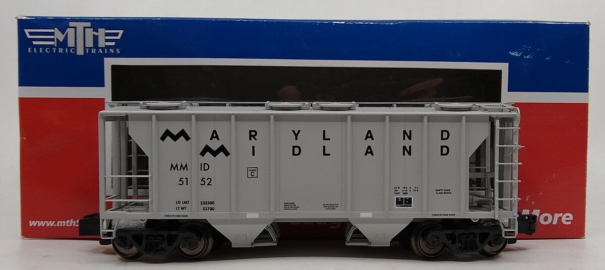 MTH 35-75005 S Gauge Maryland Midland PS-2 2-Bay Hopper #5152
