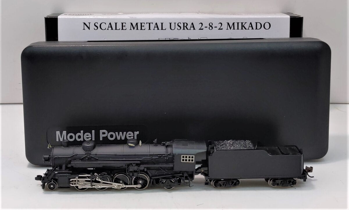 Model Power 875701 N Undecorated 2-8-2 Mikado Standard Tender w/Sound & DCC