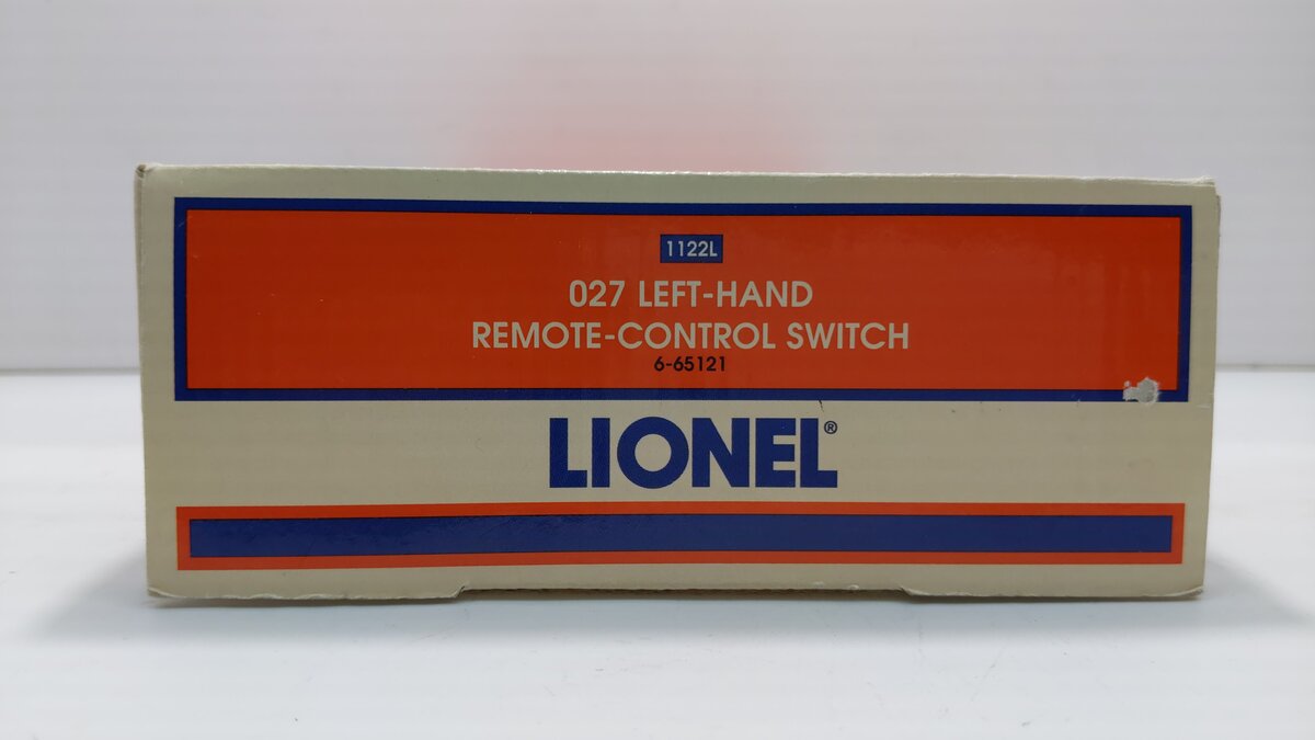 Lionel 6-65121 O 1122L 27" Left Hand Remote Control Switch Turnout