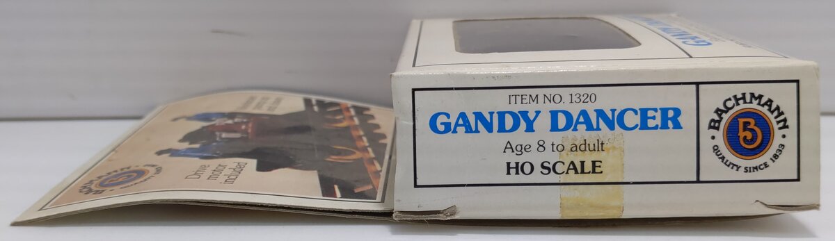 Bachmann 1320 HO Blue Gandy Dancer Electrically Powered Hand Car