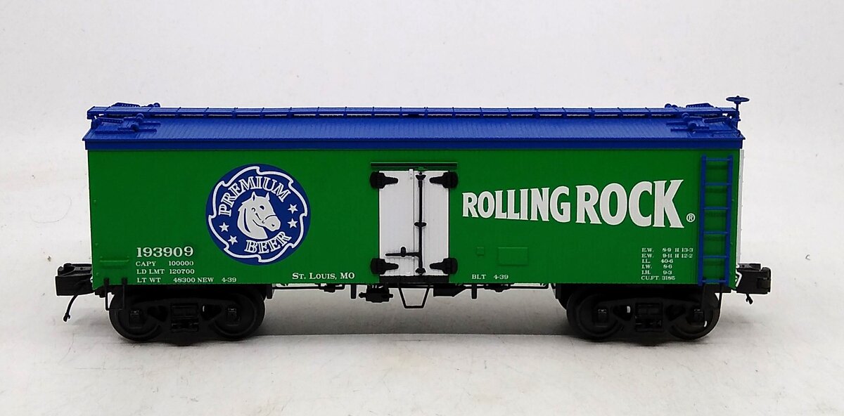MTH 20-94341 Rolling Rock 36’ Woodsided Reefer Car V2