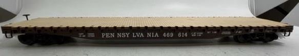 Lionel 6-29386 O Gauge Pennsylvania Railroad PS-4 Flat Car #469614 With Stakes
