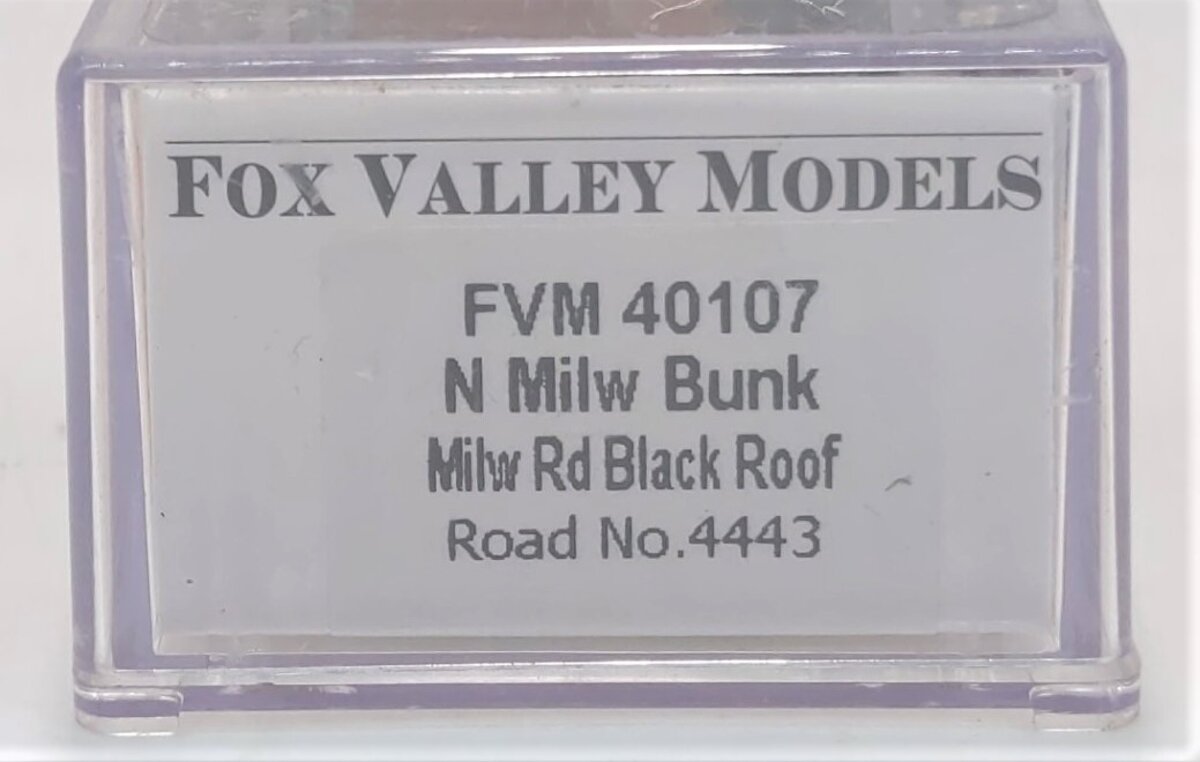 Fox Valley Models 40107 N Scale 1935 Milwaukee Road Bunk Coach Car #4443