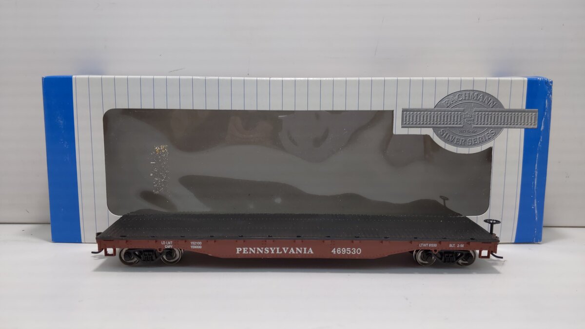 Bachmann 17314 HO Scale Pennsylvania 52' Flat Car #469530
