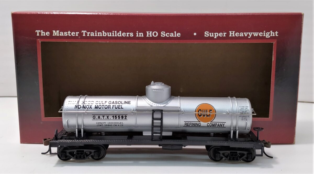 Mantua 732593 HO Scale Gulf 41' Single Dome Tank Car #15592