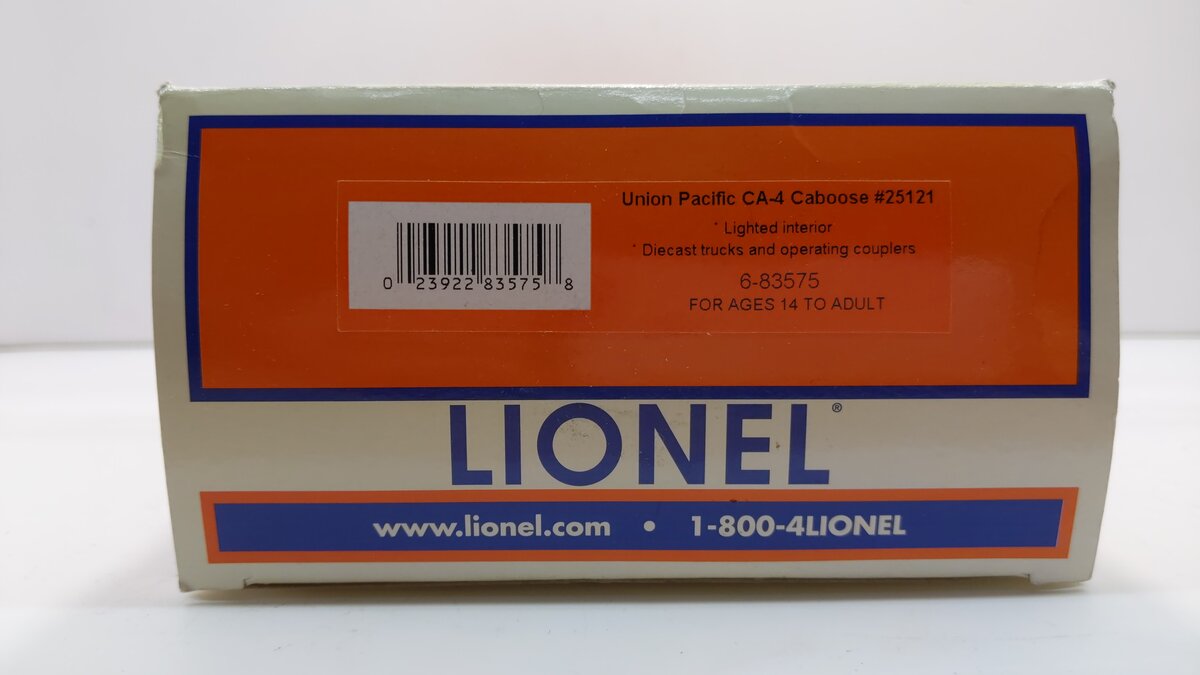Lionel 6-83575 O Union Pacific CA-4 Caboose (Safety) #25121