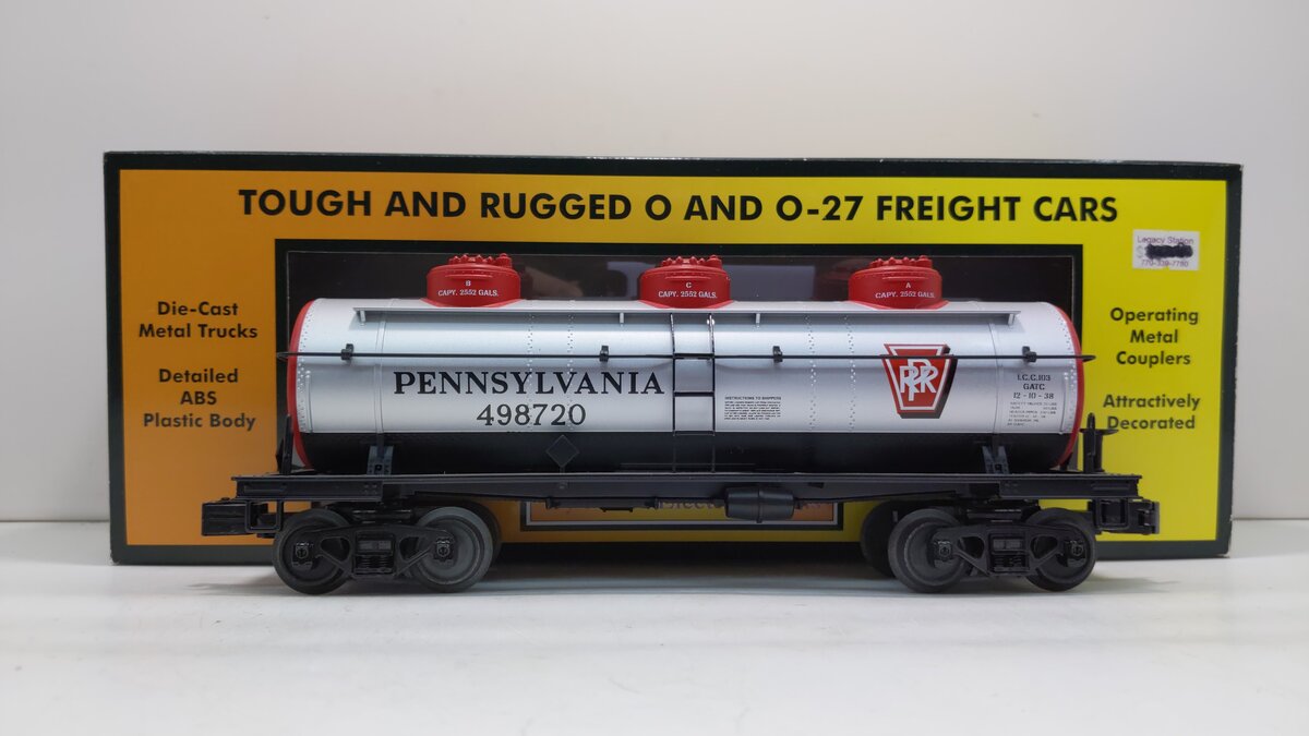MTH 30-73571 O Pennsylvania RailKing 3-Dome Tank Car #498720