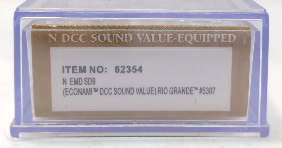 Bachmann 62354 N Rio Grande EMD SD9 Diesel Locomotive with DCC Sound Value #5307