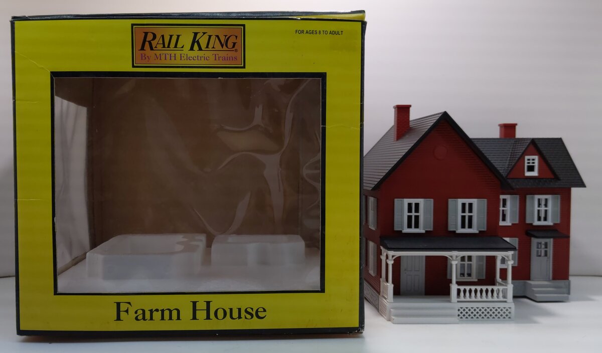 MTH 30-9016 O Red W/Gray Built Up Farm House