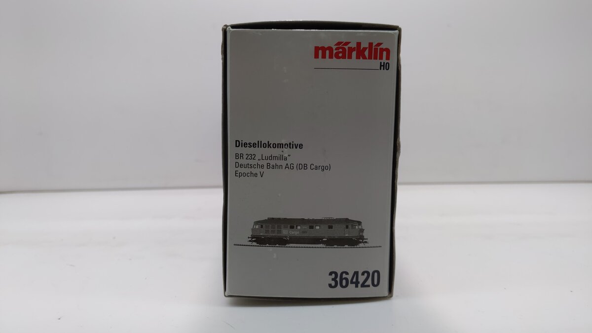 Marklin 36420 HO DB Cargo Class 232 “Ludmilla“ Heavy Diesel Locomotive