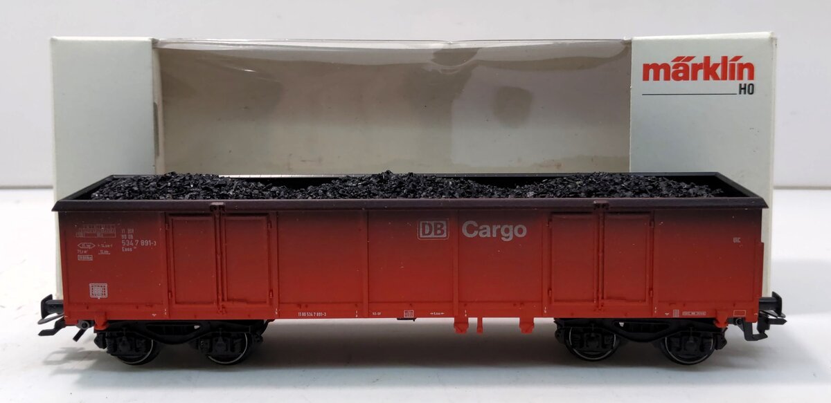 Marklin 46903 HO Scale DB AG Eaos Gondola w/Coal Load