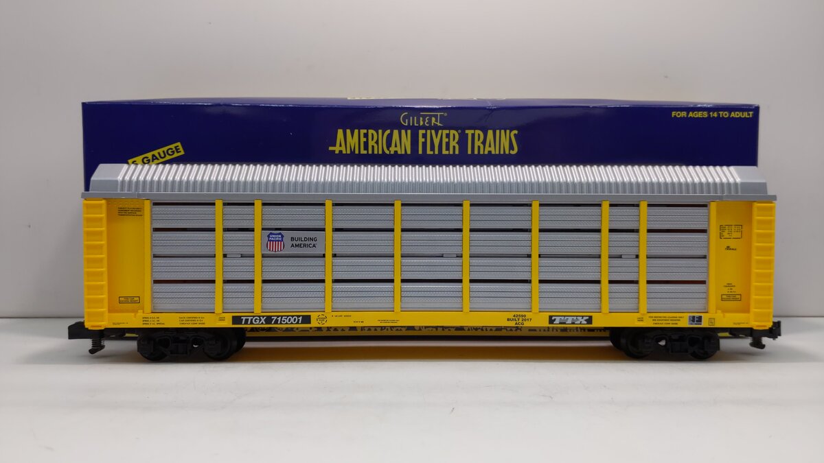 American Flyer 6-42590 S Union Pacific Auto Carrier #ETTX 715001